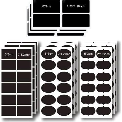 Removable Jar Labels Stickers Spice Stickers Organizer Storage Bottles Label Sticker Waterproof Writable Blackboard Tags