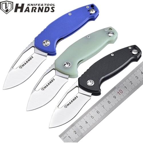 Harnds 2019 CK6120 Seal Folding Pocket Knife AUS-8 Blade G10 Handle Survival Outdoor Camping Hunting Tactical EDC Fruit Knife