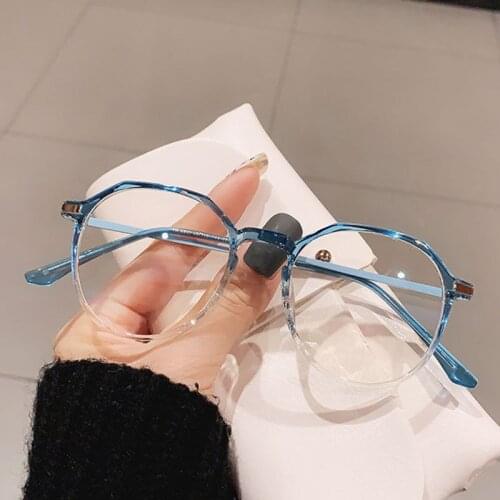 Modern Candy TR Glasses Frame Female Small Face Anti-blue Light Eyeglasses Men Round Myopia Flat Eyes Frame oculos grau feminino