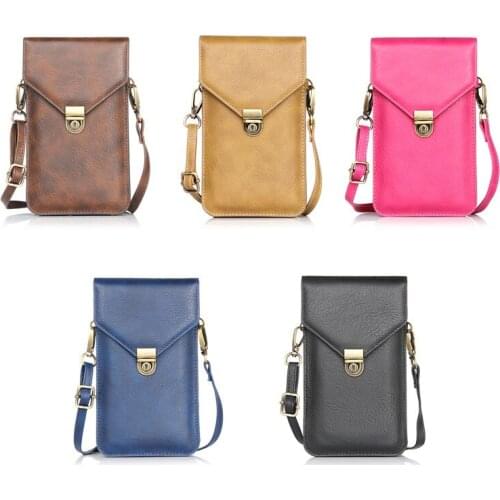 Phone Bag Universal PU Leather Pouch Crossbody Small Bags for Samsung Note 9 8 7 5 4 for iphone XS Max 8 7 6 6s plus