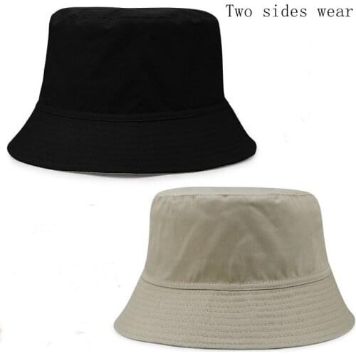 Plus Size Fisherman Hats Male Summer Cotton Sun Hat Big Head Man Large Size Bucket Hats 56-58cm 60cm 62cm 64cm