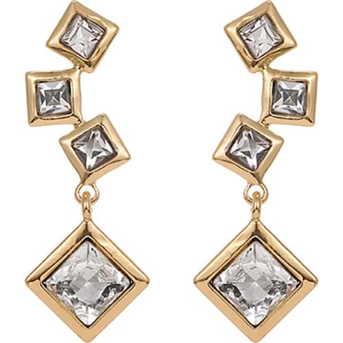 ZHINI 1Pair Crystal Water Drop Earrings for Women Fashion Long Earrings Crystal Statement Jewelry Wholesale brincos pendientes