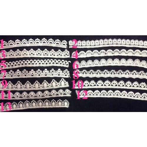 1.2cm-1.7cm top quality milk fibre polyester embroidery shining lace trim,XERY-WM160810G
