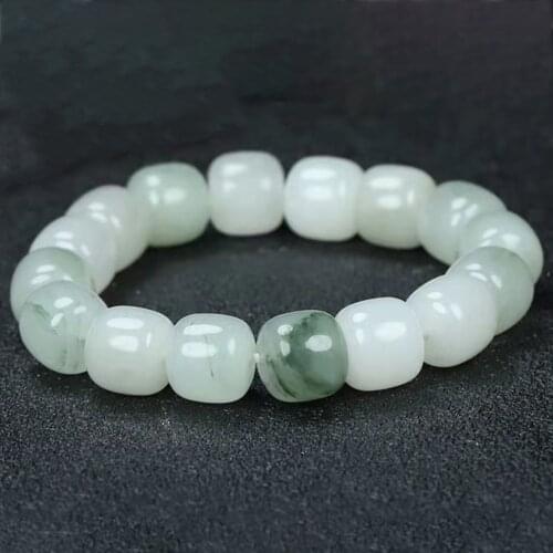 10mm Grade A Jade Beaded Bracelets Jadeitie Bracelets Chain Bangle Womens Jade Jewelry