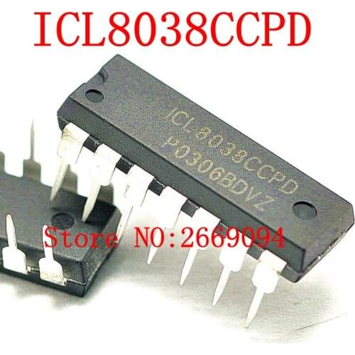 5pcs/lot New ICL8038CCPD ICL8038 Precision Waveform Generator/ Voltage Controlled Oscillator IC DIP-14 In Stock