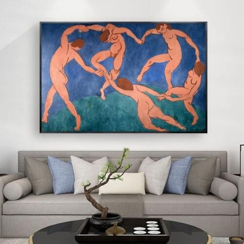 The Dance by Henri Matisse Art Canvas Painting on The Wall Abstract Posters and Prints Wall Art Picture for Living Room Decor
