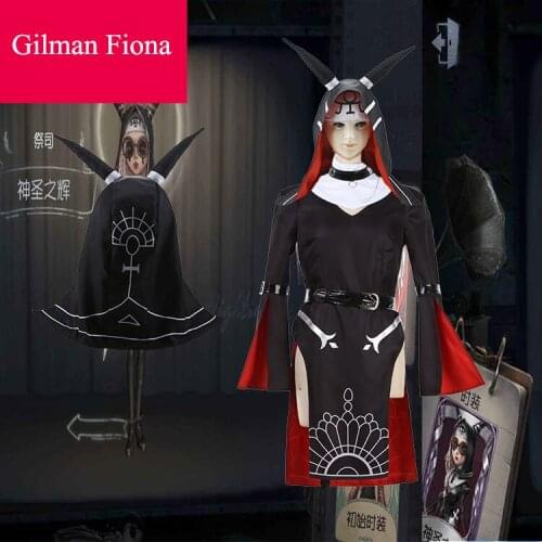 Anime! Game Identity V Gilman Fiona Sanctuary of Light Lovely Uniform Cosplay Costume Halloween Carnival Suit Any Size Free Ship