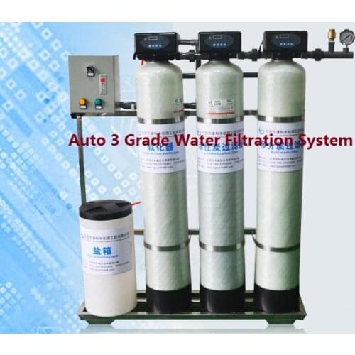 Automatic 3 grade water filtration system machine