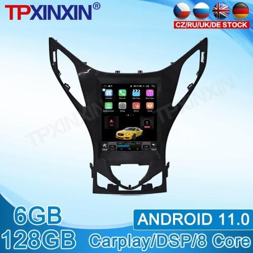 Android 11.0 For Hyundai AZERA Grandeur i55 Tesla Style Vertical Navigation 6G+128GB Car Multimedia DSP Radio Player Carplay