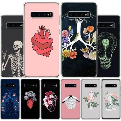 Human Organs Brain Phone Case For Samsung Galaxy A51 A71 A50S A30S A10 A20E A40 A70 M30S A91 A01 A6 A7 A8 A9 Plus + Cover