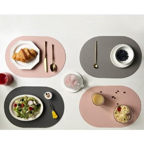 Double Side Water Oil Resistant Non-slip Kitchen Placemat Coaster Insulation Pad Dish Coffee Cup Table Mat Home Decor 51106