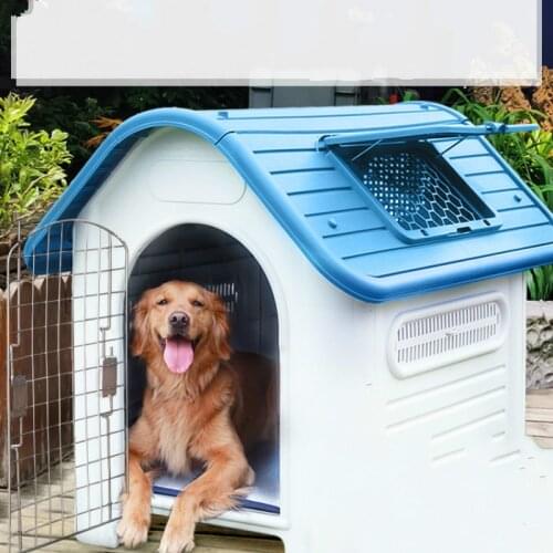 Dog Kennel Rainproof Outdoor Dog Warm House Type Winter Dog House Four Seasons Universal Pet Large Dog Outdoor Dog Cage