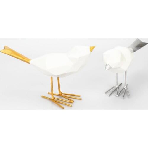 Creative Resin Origami Bird Simulation Ornament for Home/Garden Decorative Craft