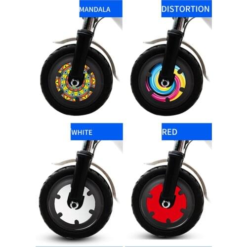 Laser/PVC Protective Sticker Scooter Wheel Hub Motor Membrane Reflective Sticker for Xiaomi Mi I/1S Electric Scooter Accessories