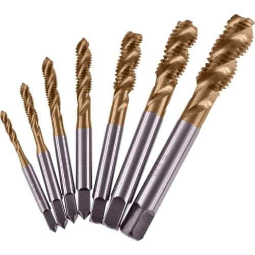 Metric m3-m12 cobalt-containing tap high-speed steel metric coarse thread blind hole square shank spiral tap