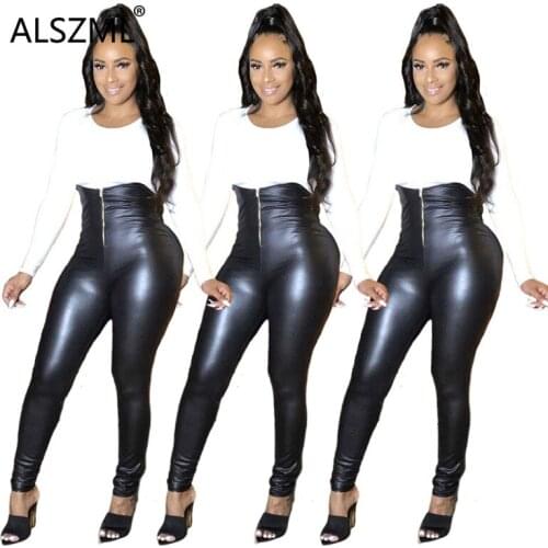 All Black High Pockets Hip Skinny Pants Sexy Tight Club Party Lady Fashion Sheath Trouser High Street Chic Pants