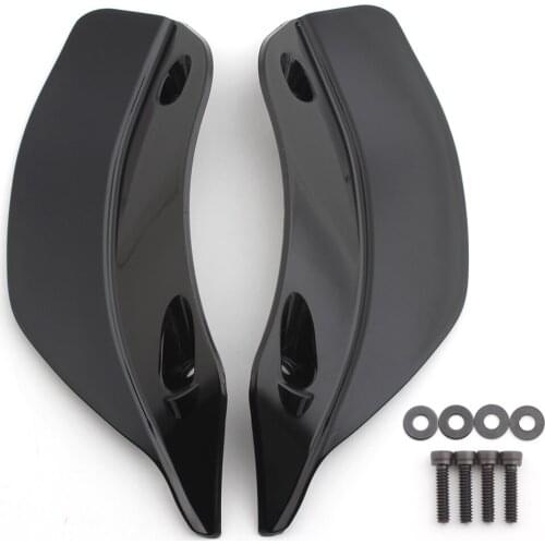 Plastic Motorcycle Side Wing Windshield Air Deflector For Harley Touring Road Glide 2015-2020 Models Black Fairing Accessories
