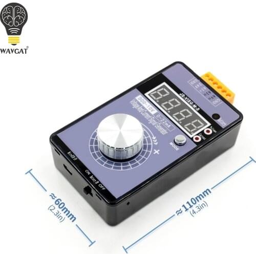 Portable 0-5V 0-10V 4-20mA Generator with LED Display High Precision Adjustable DC Current Voltage Signal Generator No Battery