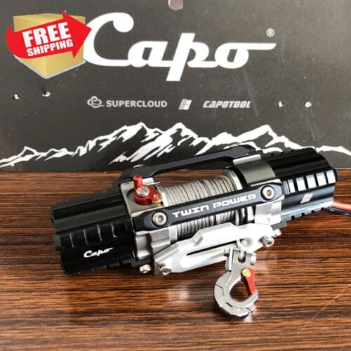 RC CAR Capo C2 Dual Power ACE1 JKMAX TRX4 Winch Model Dual Power Remote Black 7.4V JST