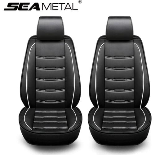 Luxury SEAMETAL Car Seat Covers Interior Auto Seats Cover Mats Universal Four Seasons Chair Protector Cushion Leather Car Seats