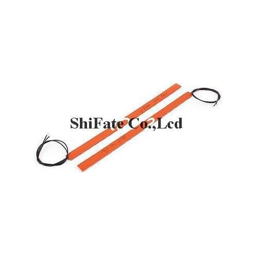 12V 5W/7.5W 10mm x 200mm Silicone Heating Plate Flexible Rubber Heater 2 Pcs