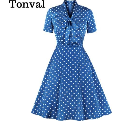 Tonval Summer Polka Dot Dresses