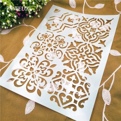 Totem mold shield DIY cake scrapbook stencils hollow Embellishments printing lace ruler Valentines Day