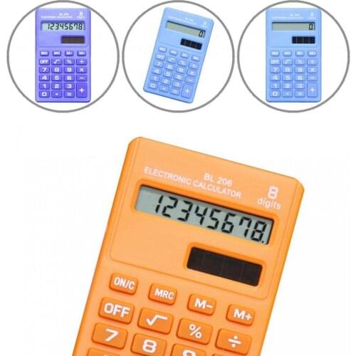 Bright Color Lovely Mathematical Calculation Electronic Calculator ABS Mini Calculator Energy Saving for Desktop