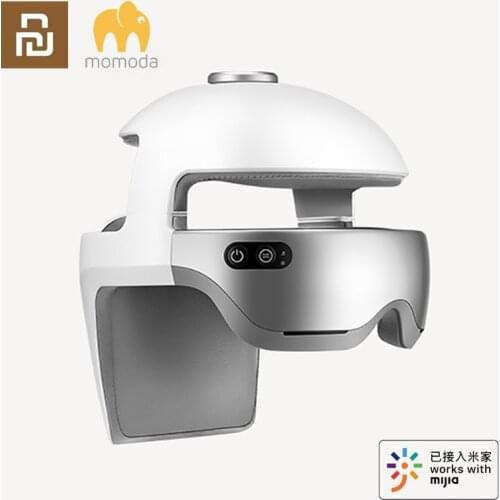 Youpin MOMODA Smart Massage Helmet Head Eye Neck 3-In-1 Massage Air Pressure Vibration Therapy Massager Music Muscle Stimulator