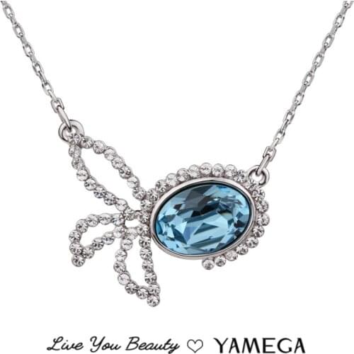 Crystal Pendant Necklace for Women Fish Shape Fashion Jewelry Chain Choker Necklace Gift for Lady Collares Brand perfect quality