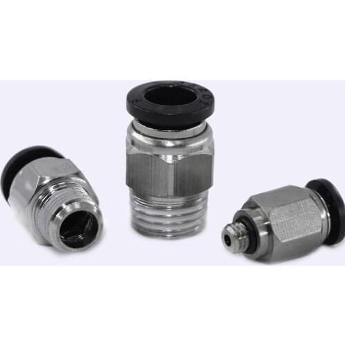 1pcs Pneumatic PC 12/14/16 mm ThreadedConnector Tube Pipe Fittings Straight Pneumatic Component