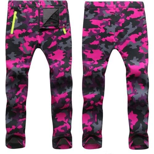 2021 winter Fleece Hiking Pants Men&Women Outdoodr Warm Softshell Waterproof pants Thermal Camping Skiing Trekking Climbing pant