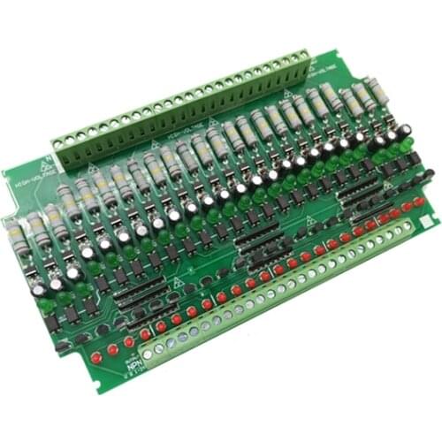 24 Channels 220V Detection Module/220V Optocoupler Isolation Module/AC Power Detection/Card Guide Rail