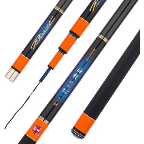3.6M-8.1M Carp Fishing Stick Super Light 28 Tonalty Hand Pole Carbon Fiber Telescopic Wedkarstwo Olta Fishing Rod Pesca