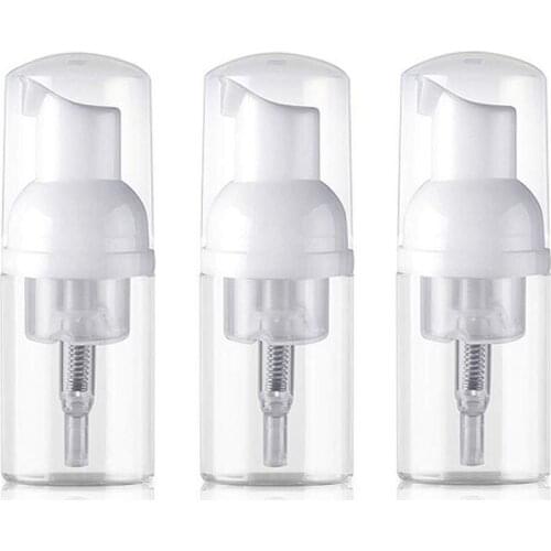 3pcs Foam Dispenser Bottle BPA Free Refillable Foaming Soap Dispenser Pump Bottles HDPE Foam Pump Bottle 30ml for Travel