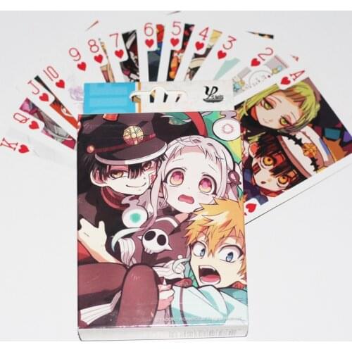 54 Pcs/Set Toilet-Bound Hanako kun Anime Poker Cards Cartoon Playing Card Party Board Game Toy Gift