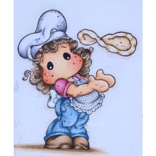 6x9 Yulan Cook Girl Transparent Silicone Rubber Stamp And Metal Die Sheet Cling Scrapbooking DIY Cute Pattern Photo Album Stamp