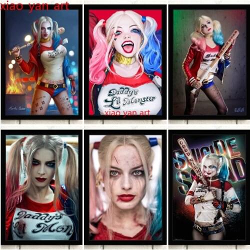 Diamond Painting Suicide Squad Batman Movie Diamond Inlaid Diamond Mosaic Diamond Embroidery Cross Stitch Kits Home Decor
