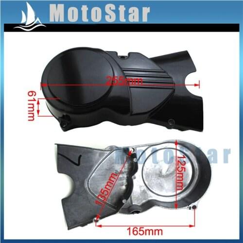 Black Left Engine Stator Cover For 50cc 70cc 90cc 110cc 125cc Chinese Pit Dirt Bike Braaap Taotao Roketa Lifan YX Atomik Stomp