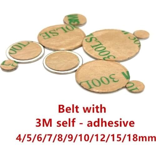 Disc magnet 4x1 5x1 6x1 8x1 10x1 12x1 1 mm Belt with 3M self - adhesive NdFeB magnet Dia neodymium magnet Magnetic standard