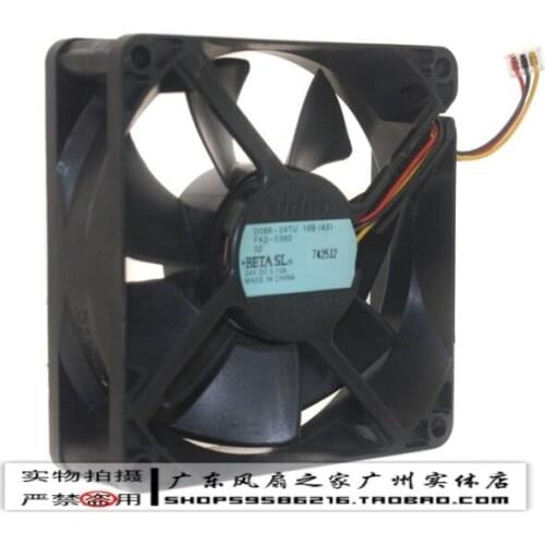 For Nidec 8025 8cm 24v 0.13a server industrial machine copy machine inverter fan