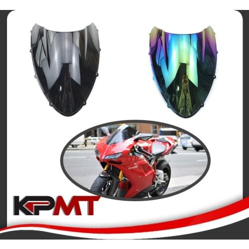 Double Bubble Wind Screen HotSale For Ducati 1098 848 1198 1098S 1198s Smoke Windshield WindScreen