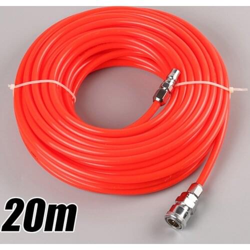 10/15/20m High Pressure Flexible Polyurethane Tubing Pneumatic PU Pipe Tube Hose With Connector Air Fuel Tools For Compressor