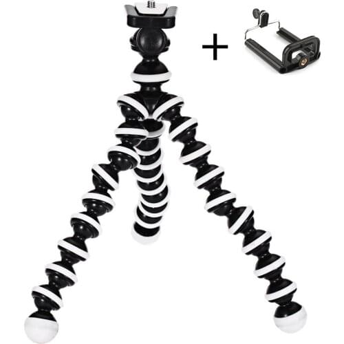 Tripod Monopod Octopus Flexible Tripod Phone Bracket Portable Tripod Flexible Camera Table Desk Mini Tripods Clip Holder Desktop