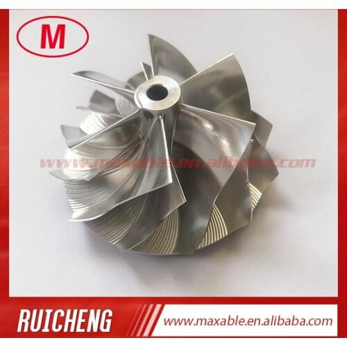 GT15-25 reverse 49.62/61.00mm 6+6 blades high performance Turbo milling/aluminum 2618/billet compressor wheel