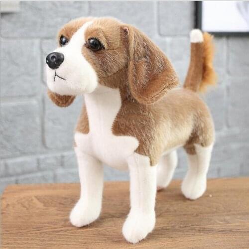 Simulation stuffed small Dachshund dog Children plush toy baby dog animals gift