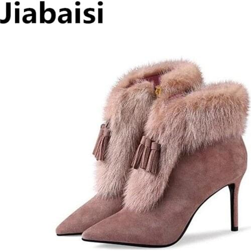 Jiabaisi Women's Ankle Boots