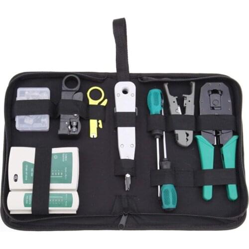 Network cable clamp pliers stripping Crimping pliers/Professional Network Cable Tester RJ45 RJ11 RJ12 CAT5 UTP LAN Cable Tester