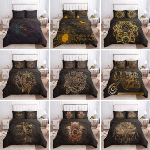 Hot style 3D Digital Pattern Bedding Set,Duvet Cover & Pillowcase,Popular Style2/ 3PCS Suit.(No padding No sheet)