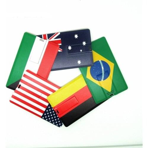Creative Flag Credit Card pen drive personalizado computer gift usb flash drive disk pendrive 4GB 8GB 16GB 32GB memoria Stick